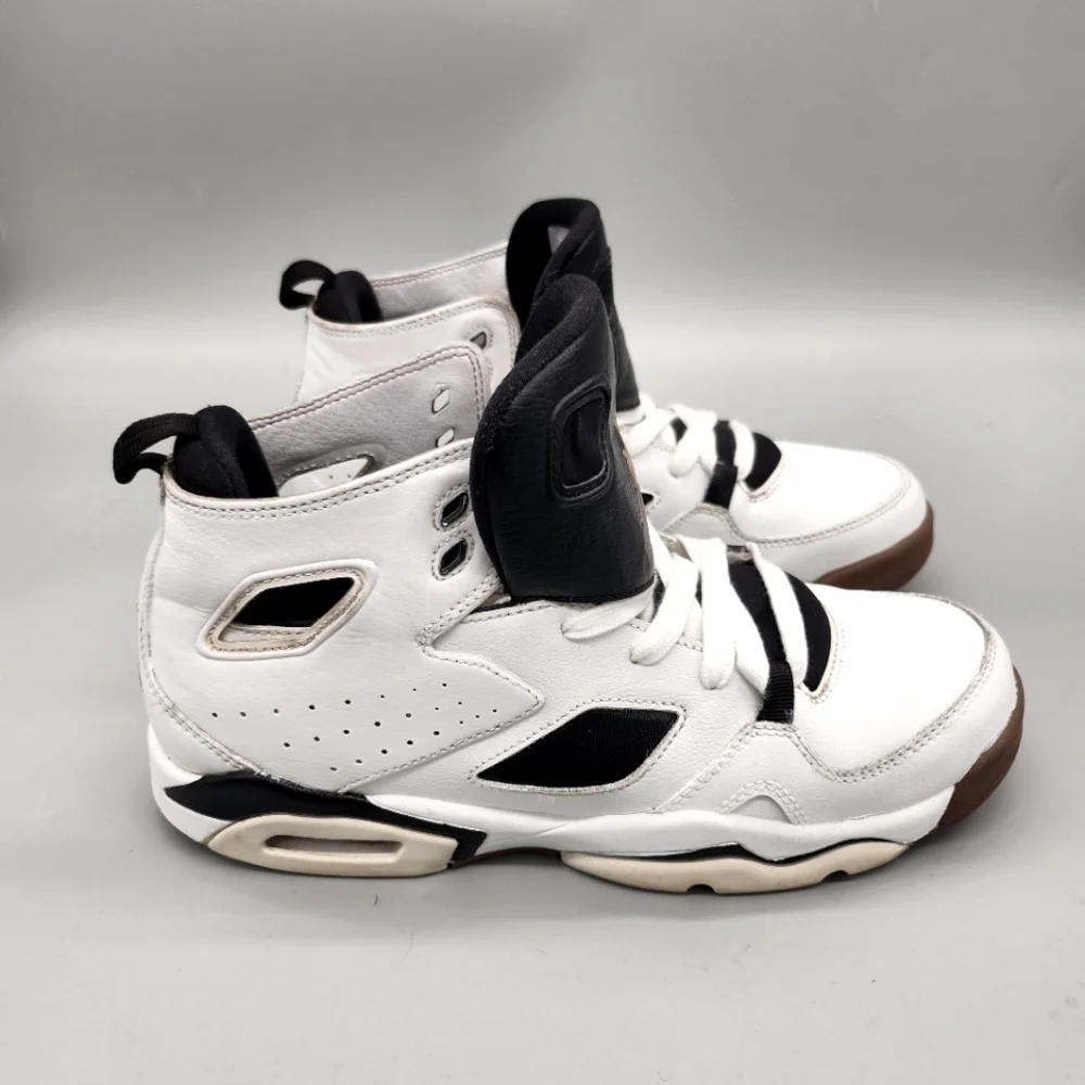Jordan Flight Club 91 555333-121 White Basketball Shoes Size 7 Y 7M